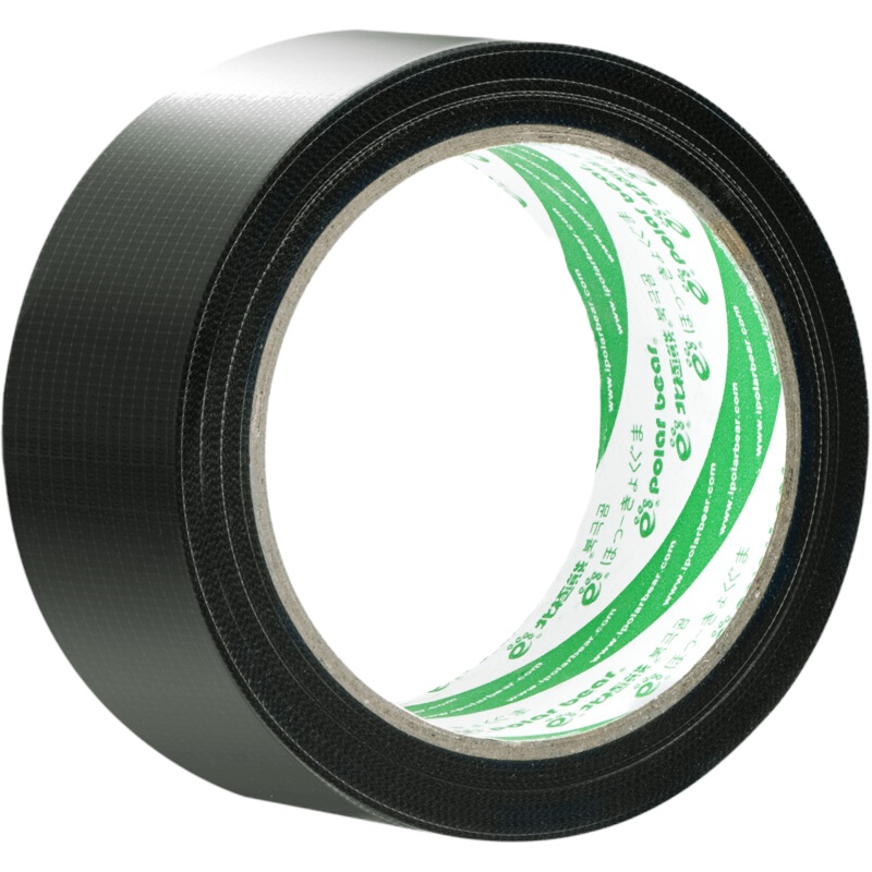 北极熊(Polar bear) CL-409B 强力布基胶带 黑色 48mm*15y(13.7米) 1卷装 地毯胶带 防