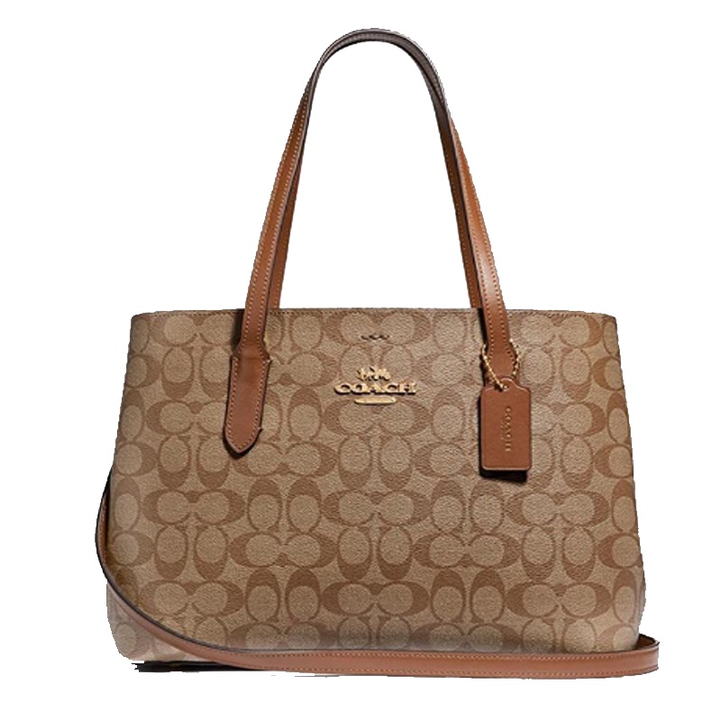 [直营]蔻驰(COACH)Avenue涂层帆布C纹老花磁扣单肩包斜挎包手提包 女包