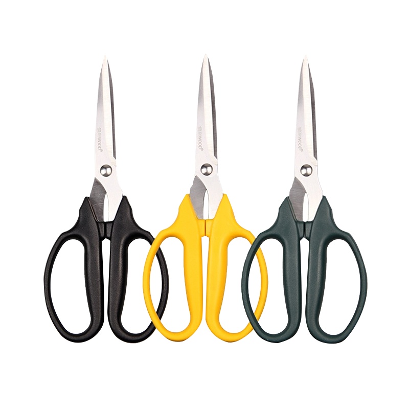 三木(SUNWOOD) 办公剪刀 家用缝纫剪纸刀 锋利不锈钢剪子办公用品 91185(长度190mm)