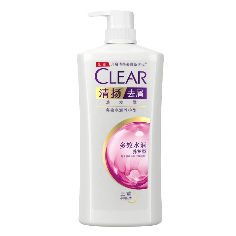 [吴亦凡同款]清扬(CLEAR)去屑洗发水 多效水润养护1KG 所有发质 所有人群[联合利华]