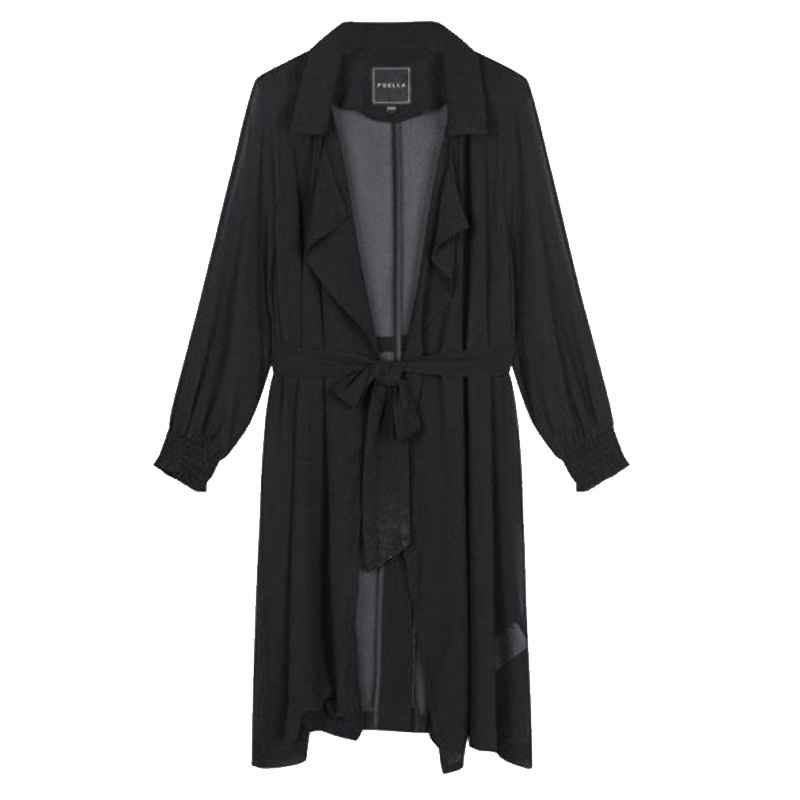 上新拉夏贝尔Puella冬季新款中长款气质韩版收腰修身风衣女20012430