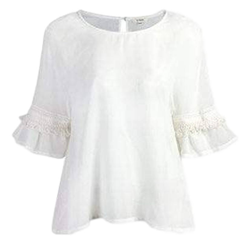 【福利款】拉夏贝尔宽松薄款雪纺衫