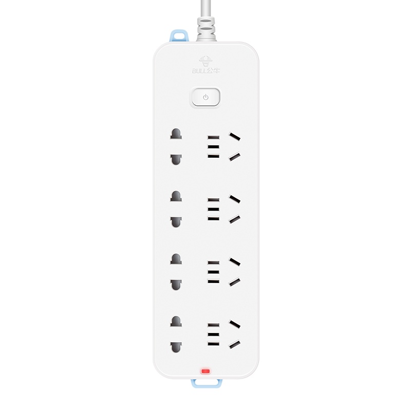 公牛（BULL） 插座/B6系列 带儿童保护门新国标插座/排插 GN-B6440 总控开关全长3米八插位