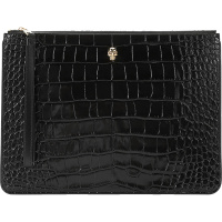 亚历山大·麦昆 ALEXANDER MCQUEEN 女士 牛皮革Skull手拿包大号 640663 1JMIG