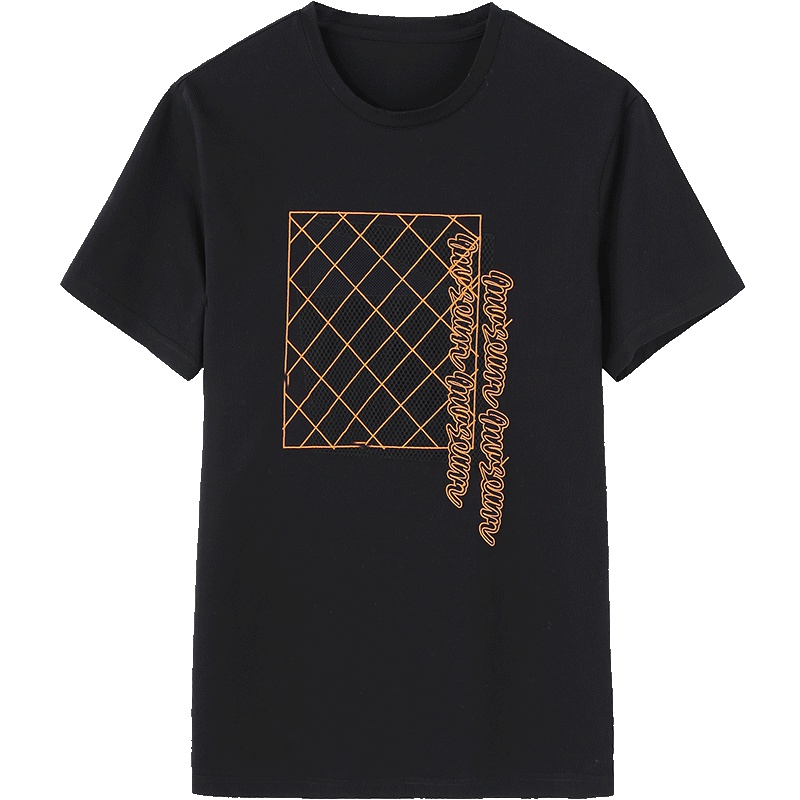 商场同款马克华菲男装2018夏季新款短袖T恤男眼刺绣上衣