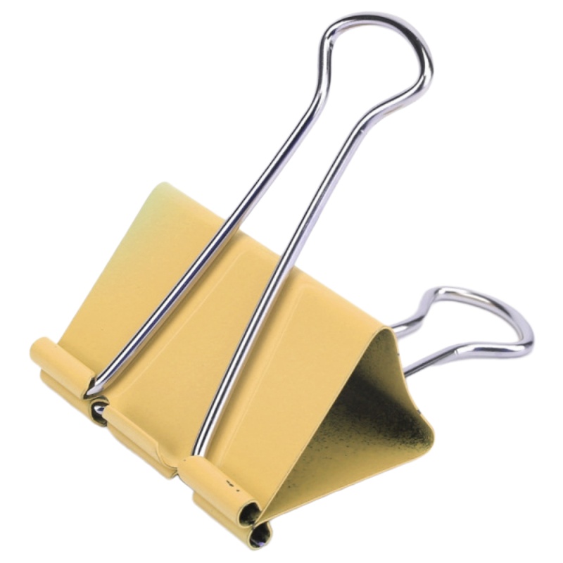 得力8551ES彩色长尾票夹 50mm 12只/筒