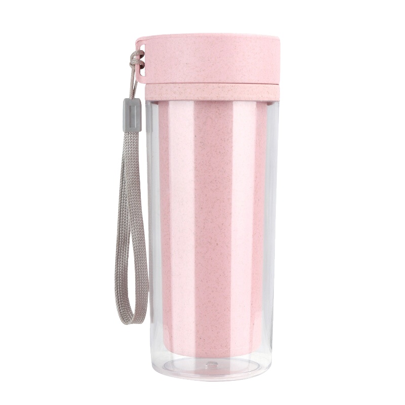 小麦秸秆水杯 MAA-018 300ml塑料磨砂清新简约麦香杯 (个)