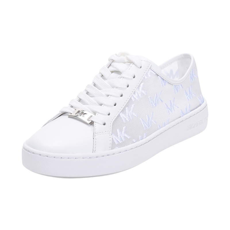 迈克·科尔斯 MICHAEL KORS 女士 织物配皮网眼系带休闲运动鞋板鞋43S1OLFS1D