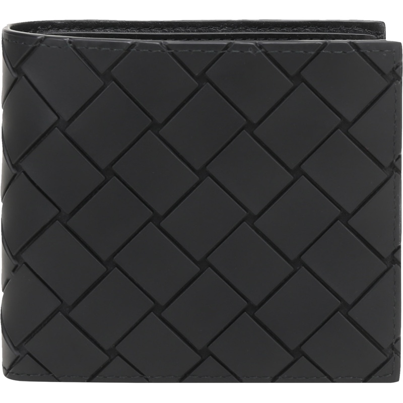 BOTTEGA VENETA BV 葆蝶家 男士橡胶编织短款钱包钱夹 605721 VBWL1