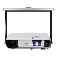 爱普生(EPSON)CB-X41 商务办公会议投影机家用高清投影仪 含84寸电功幕布及摇控器 吊架一套