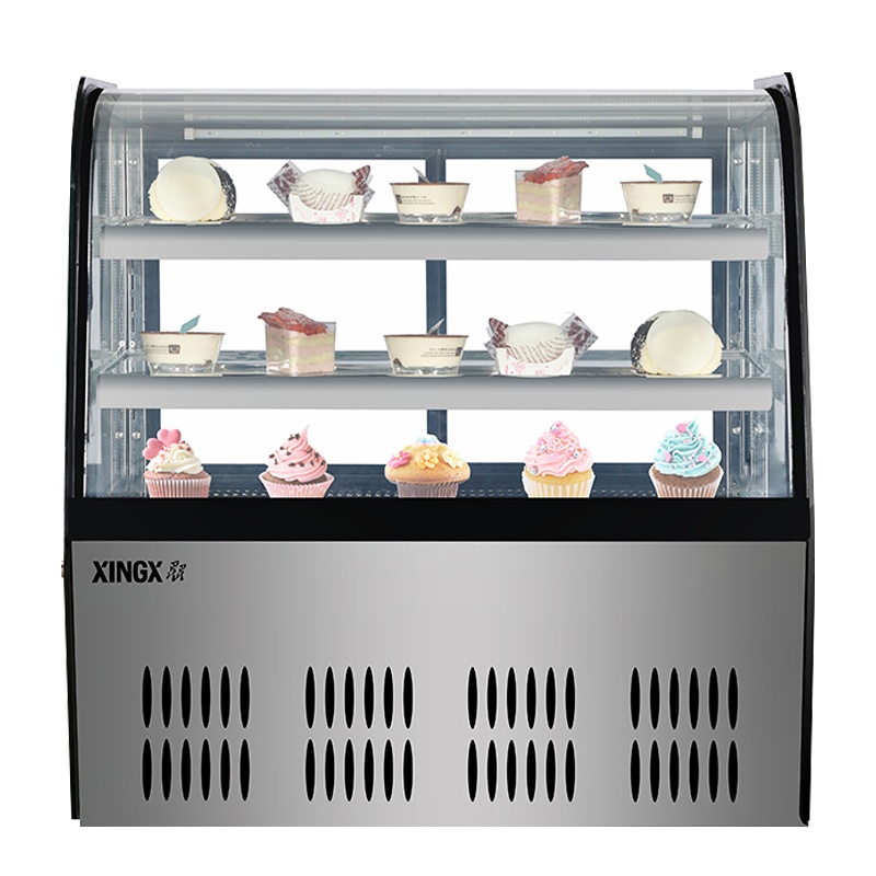 星星(XINGX) LC-0.7YE 108升 蛋糕柜 冰柜 冷柜 商用保鲜柜 冷藏柜展示柜 熟食柜 圆弧角 电脑控温