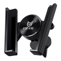 ESCASE 车载手机支架 汽车导航支架 车用磁吸出风口支架 适用于小米华为苹果等 [重力感应] CH18 魔力黑
