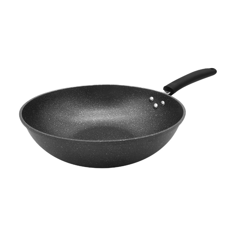 Sabatier赛巴迪中式麦饭石不粘炒锅30cm