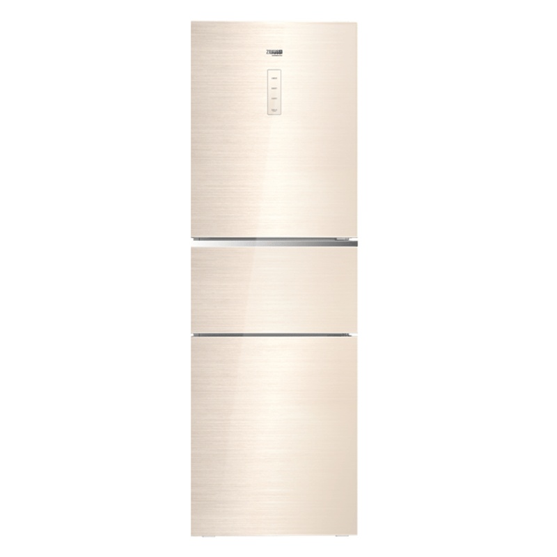 扎努西·伊莱克斯 ZME2631LGA(ZANUSS) 258升三温区精控 风冷无霜 彩晶钢化面板 香槟金时尚外观