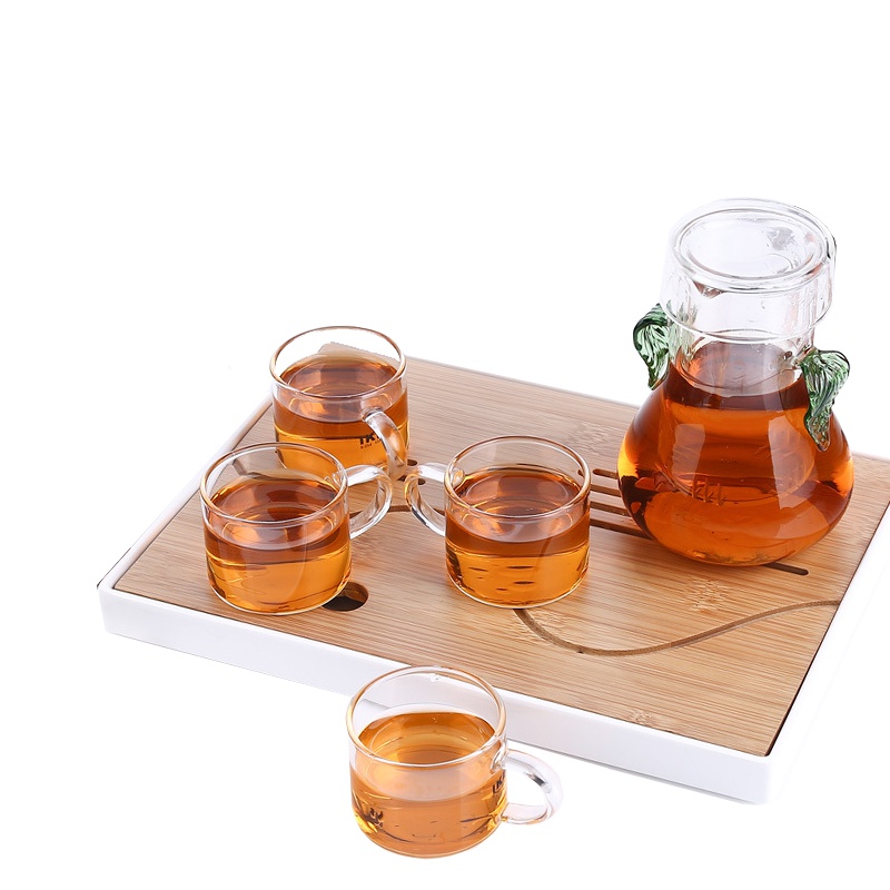IKE高硼硅玻璃旅行茶具礼品装干泡台茶具套装办公茶具套装会议礼品 YK-C608A