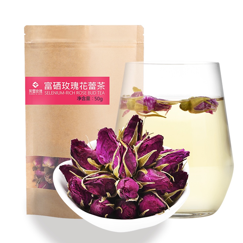 玫瑰花茶干玫瑰平阴玫瑰花草茶花茶特级五硫花茶组合茶50g