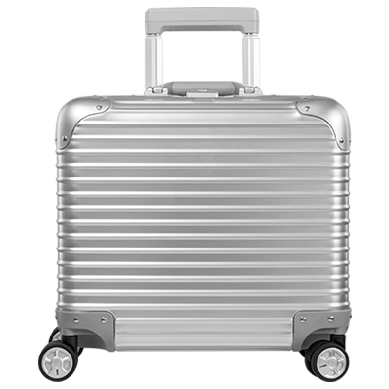 苏宁极物 全铝镁合金金属万向轮拉杆箱旅行箱登机箱 17寸