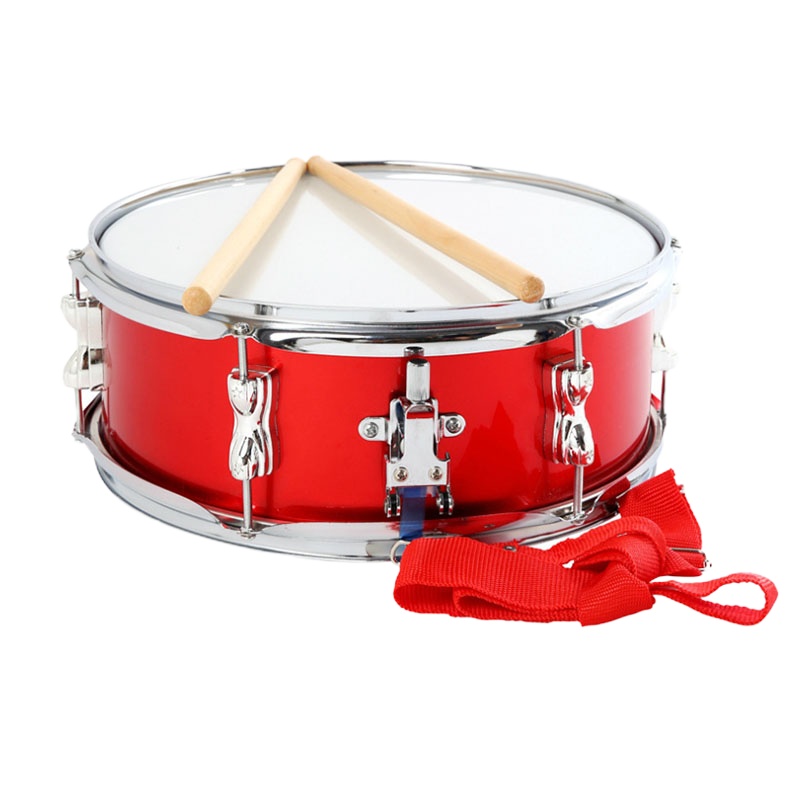 13英寸大红色小军鼓 双音鼓 队鼓 学生鼓