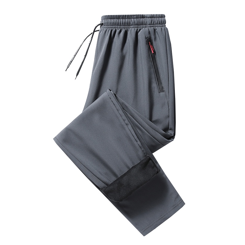 MGYR秋冬新款男士直筒弹力秋冬加绒运动长裤户外休闲裤