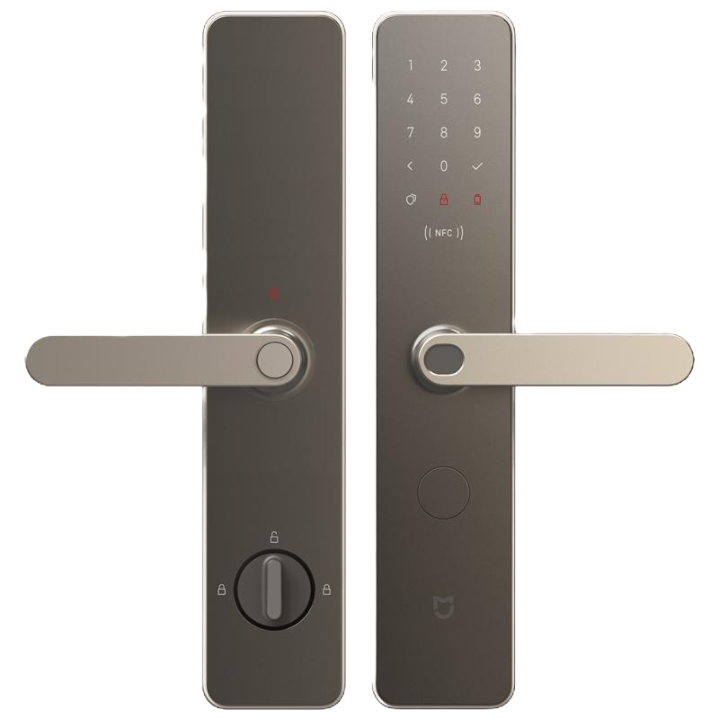小米(MI)智能门锁 磨砂金 霸王锁体 家用防盗门 指纹锁密码锁 C级锁芯智能联动超安全