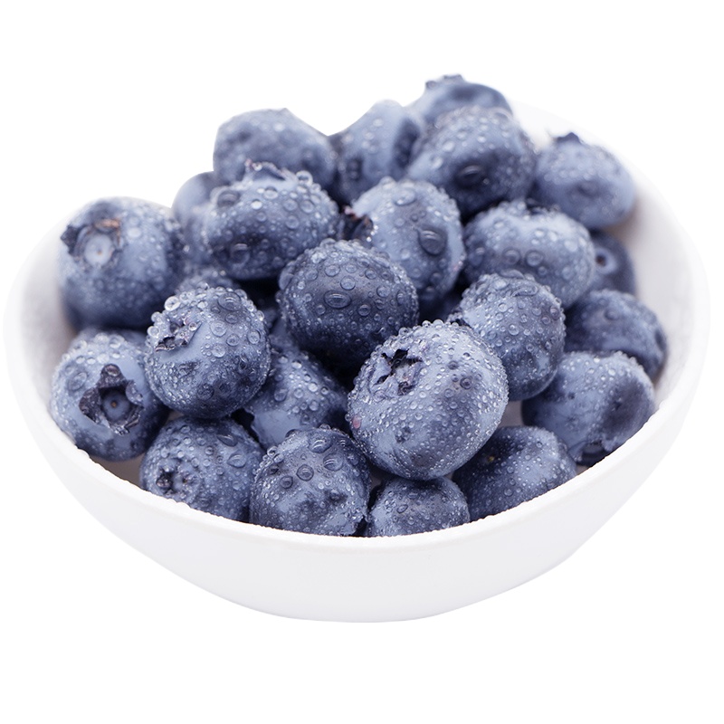 [五个农民]山东新鲜蓝莓应季水果 每盒125g*4盒装