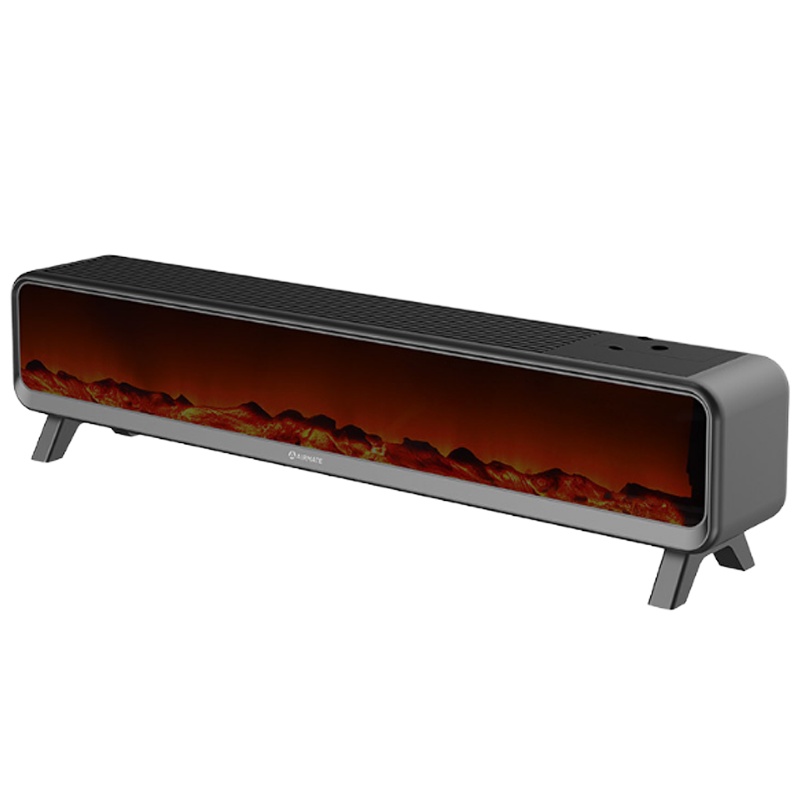 艾美特(Airmate) 踢脚线取暖器HD22-R30U石墨烯电暖器 移动地暖 仿真火焰加湿 家用电暖气