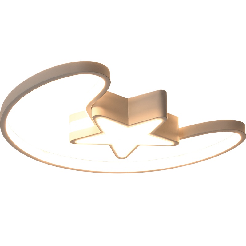 七只蚂蚁 儿童灯简约现代吸顶灯LED铁艺儿童灯创意儿童房led星星吸顶灯简约现代卧室灯男孩女孩房间灯具客厅灯