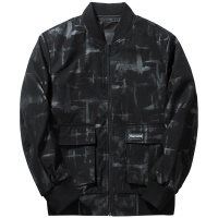 千纸鹤男士棒球领夹克外套男2019秋季新款青年时尚休闲上衣30292