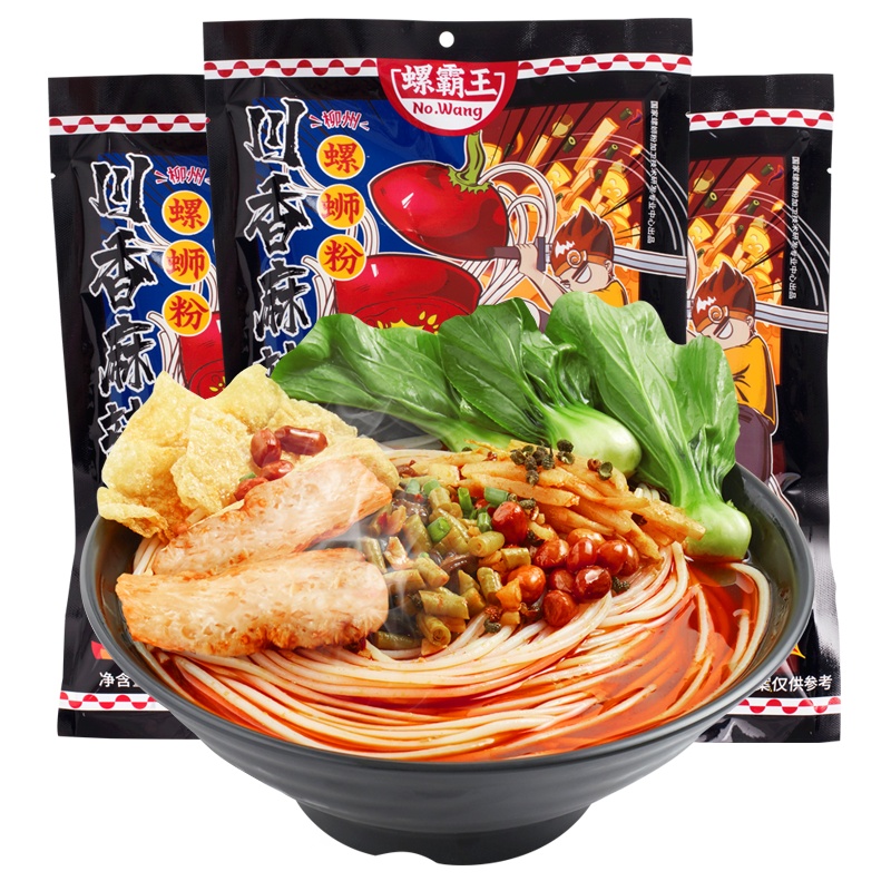 螺霸王 螺蛳粉315g*3袋麻辣味川香水煮广西柳州特产方便面酸辣米粉