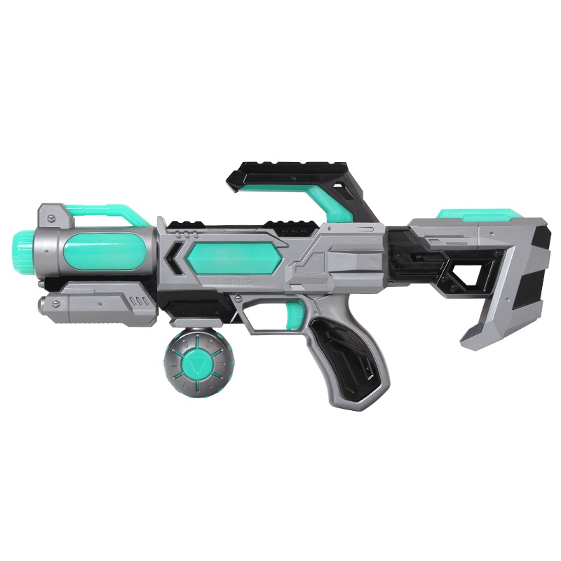 儿童声光玩具枪 电动语音太空枪震动男孩玩具手枪小孩宝宝礼物3-5-6岁53-047