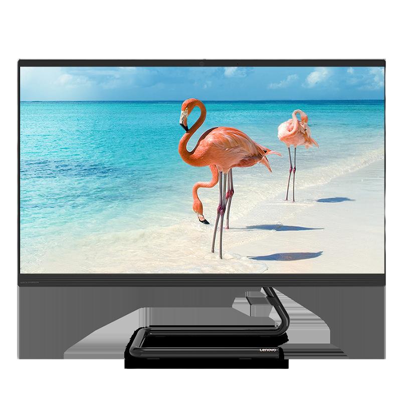 联想(Lenovo)AIO 520C 十代酷睿i5 27英寸高性能娱乐 个人家用商务高效办公一体机台式电脑(I5-10400T 16G 512GB SSD 集显)黑色