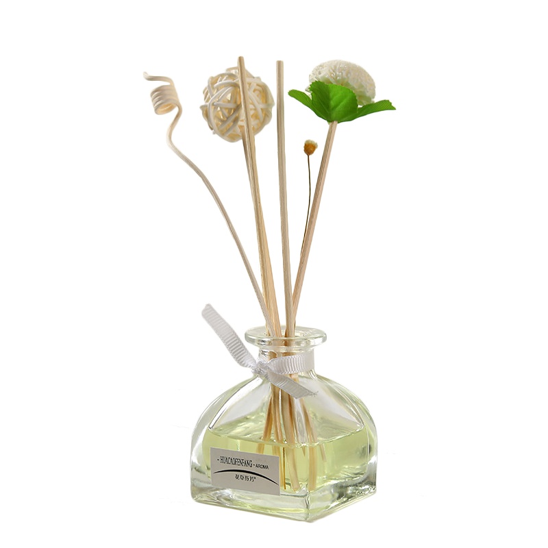 [规格:多香型留言备注]香薰 家用室内精油卫生间 白蒙古包无火藤条香薰 生日礼物汽车香水 空气清新剂香薰