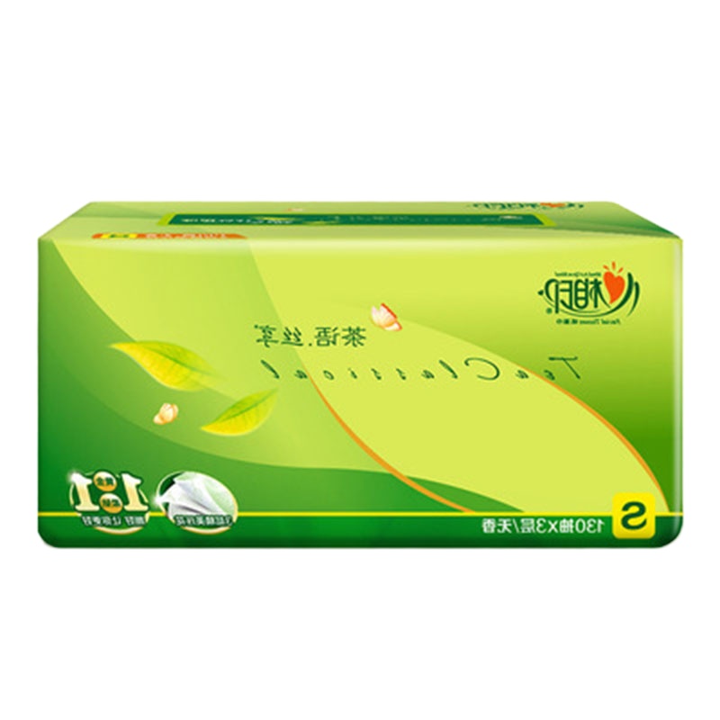 心相印抽纸茶语系列面巾纸家用餐巾软抽纸巾3层 DT15130 (QH)