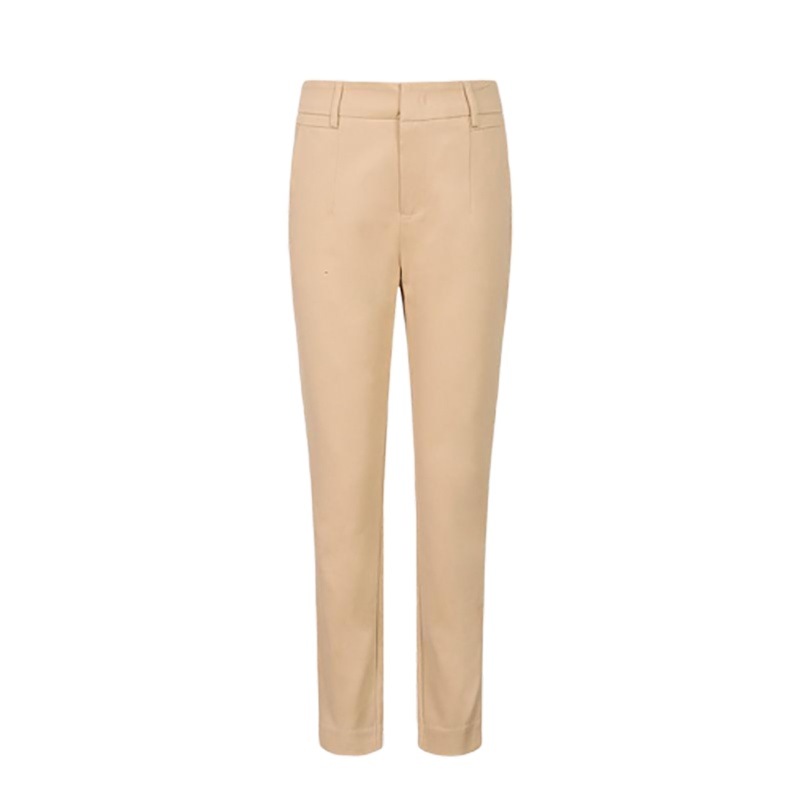 拉夏贝尔puella秋装新款通勤都市纯色显瘦九分休闲裤女20009336