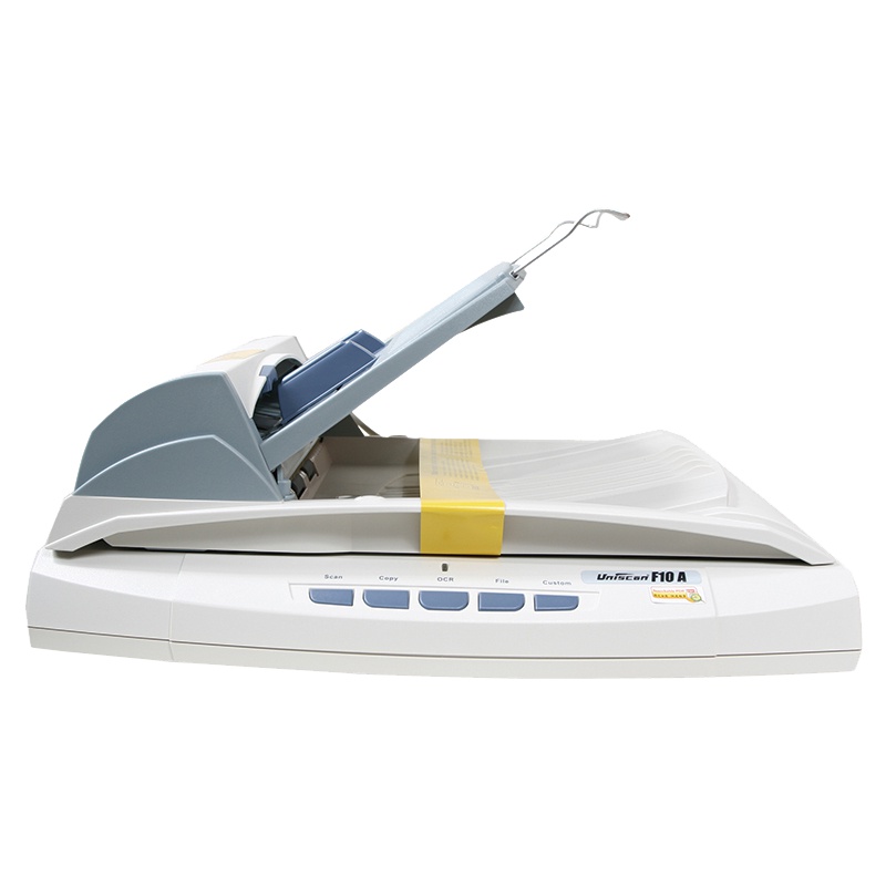 紫光(Uniscan)F10A Plus 平板及馈纸式扫描仪 彩色单面高清高速扫描仪 A4 10ppm 白色外观