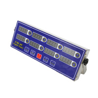 企购优品 八通道计时器 商用厨房计时器多功能 提醒定时器 黑色