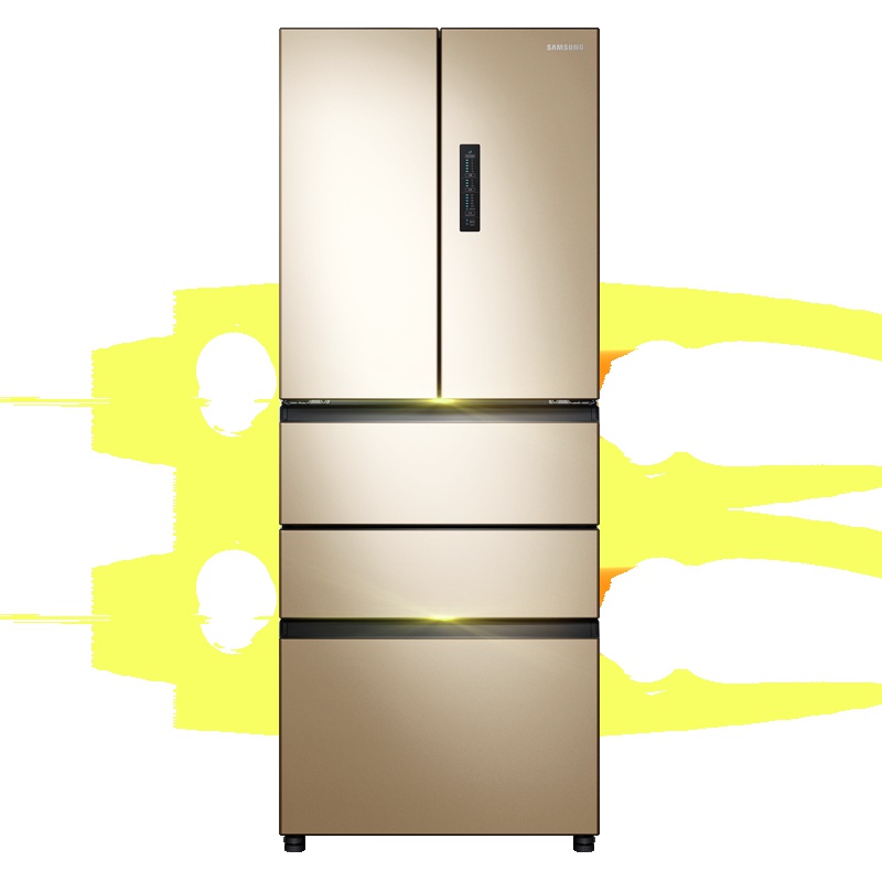 三星(SAMSUNG)450升法式多门冰箱智能变频风冷无霜节能省电家用大容量低噪电冰箱耀金BCD-402DTISK1