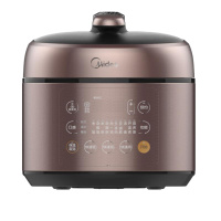 美的/Midea 电压力锅 SS5052P 5L家用高压锅 多功能菜单 一锅双胆 不粘涂层内胆5-8人 底盘加热