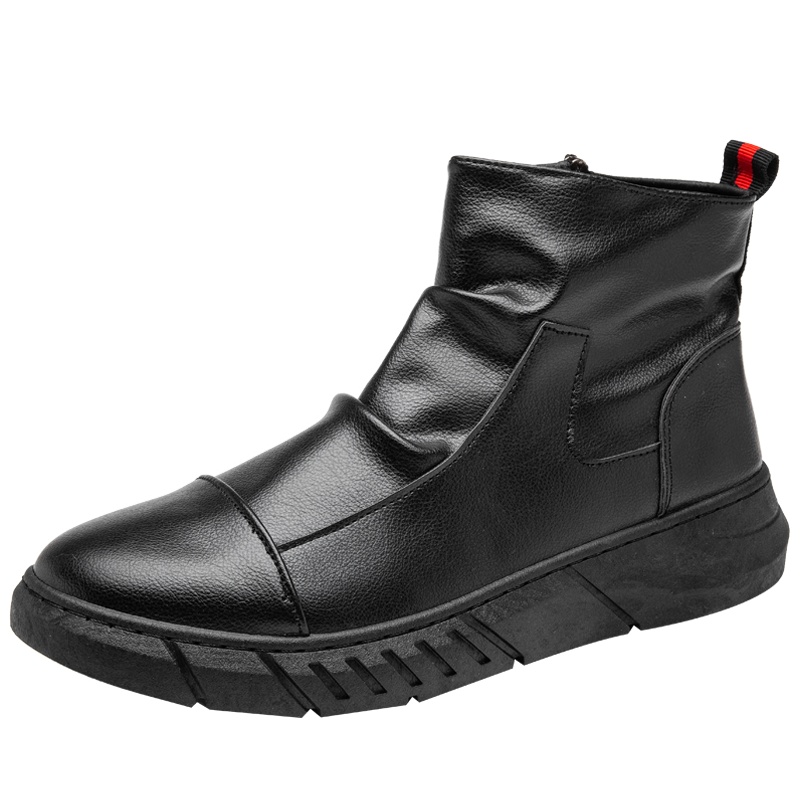 博迈伦秋冬男靴套脚马丁靴潮流百搭时尚靴保暖雪地靴NML-5611