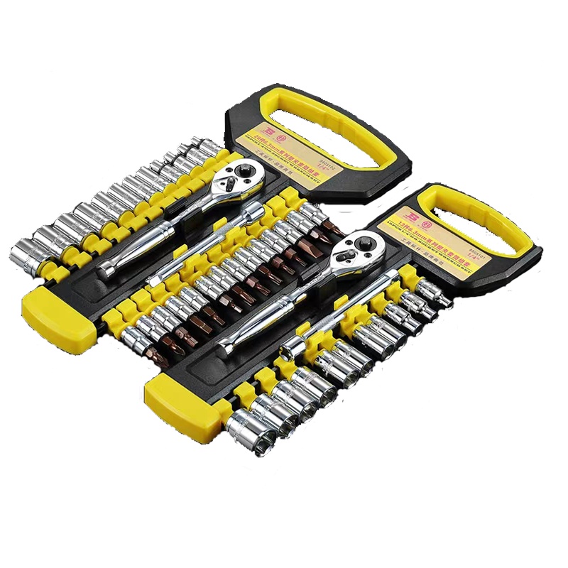 波斯 棘轮扳手套筒组合装快速扳手(双排1/2大飞)