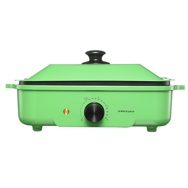 荣事达(Royalstar)电烤炉RS-KP1201电火锅多功能料理锅家用早餐电烧烤肉锅网红锅一体电煮锅