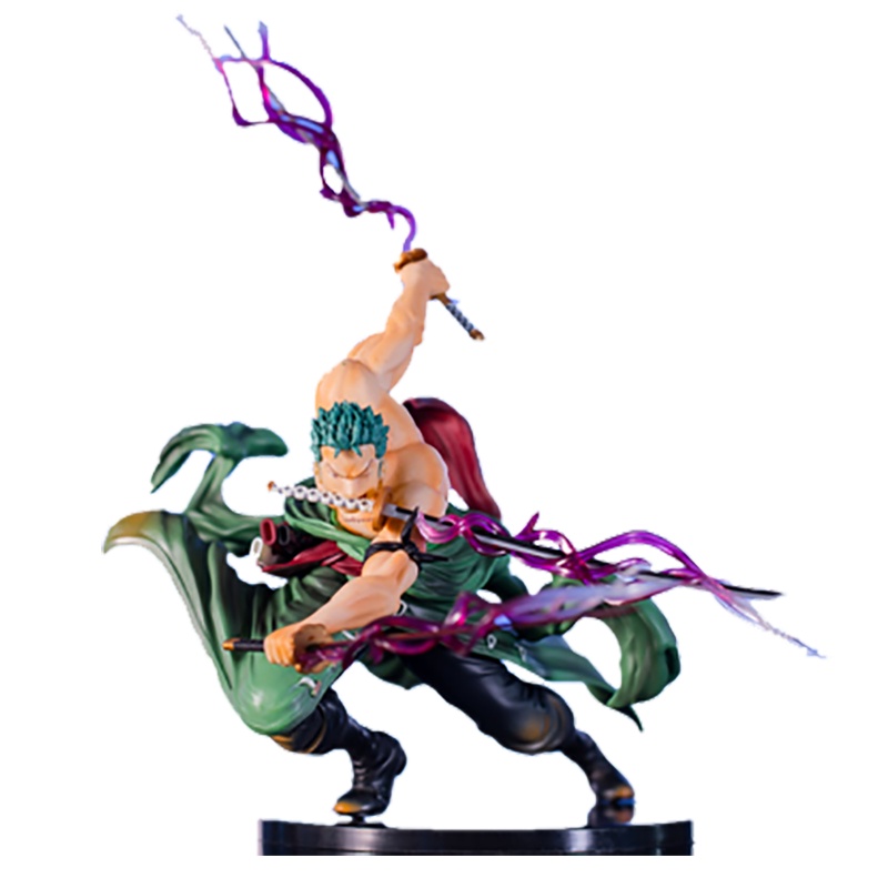 海贼军团手办 pop 索隆 三千世界 特效版 手办 特效场景 动漫模型玩具