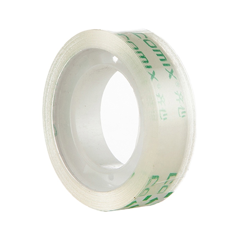 齐心(comix)XSW JF1218-8超透文具胶带 12mm*18y (单卷装)
