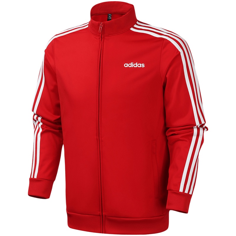 阿迪达斯男服夹克外套针织三条纹休闲运动服FM6069