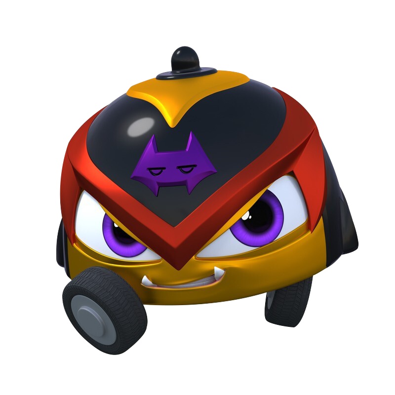 三宝 炫斗小Q陀螺炫动小Q车第四代对战斗盘旋转陀螺雷轰轰炎小火激战儿童玩具 合金版陀螺-黑漆漆(308106)