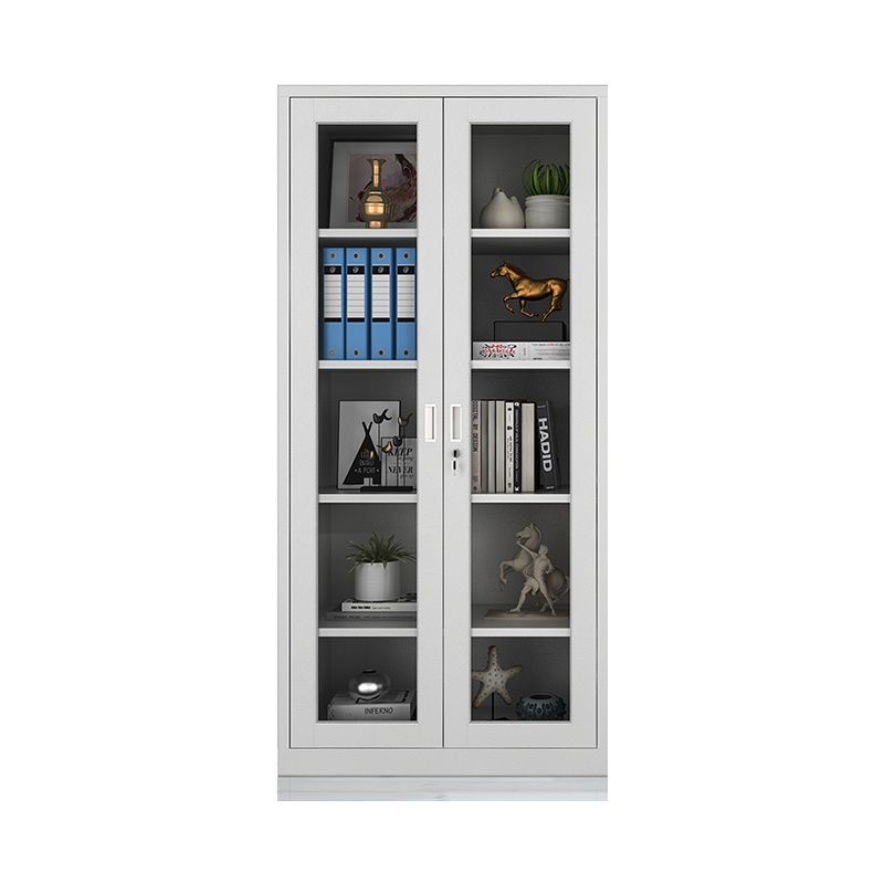 匡大 办公柜铁皮文件柜办公资料档案柜通玻五层钢柜KDGG-QT20