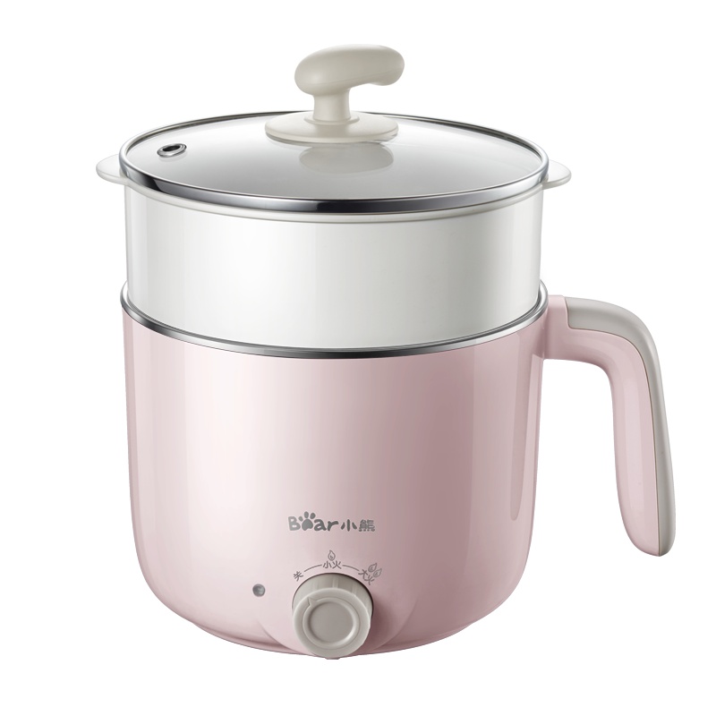 小熊(Bear)电热锅 DRG-C12K1 双层电火锅蒸煮一体煮面煲汤早餐神器学生宿舍寝室小功率电煮锅苏宁官方自营