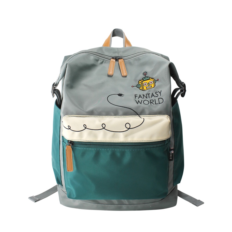 花间公主幻想世界双肩背包2021春季新休闲文艺刺绣尼龙女包书包