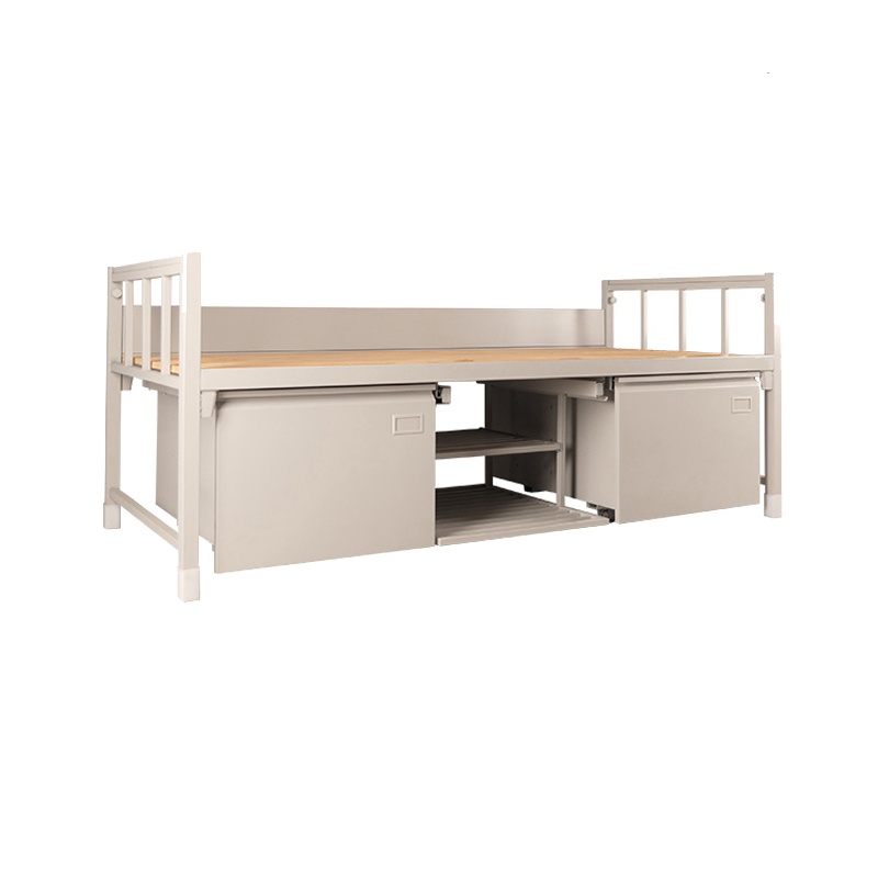 【田珍】制式营具边防消防官兵士兵军区部队宿舍单人床含柜钢制加厚单层床