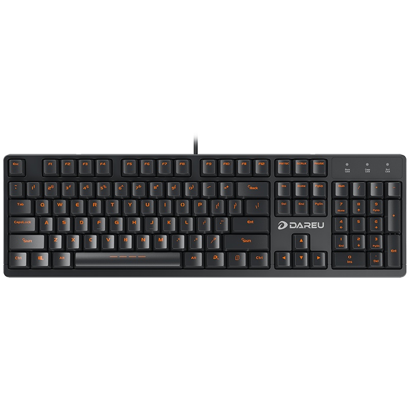 达尔优(dare-u) LK166 机械键盘游戏键盘电竞键盘有线键盘电脑笔记本游戏绝地求生吃鸡键盘USB黑色红轴